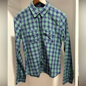 Abercrombie & Fitch Plaid Long sleeve button down. Medium
